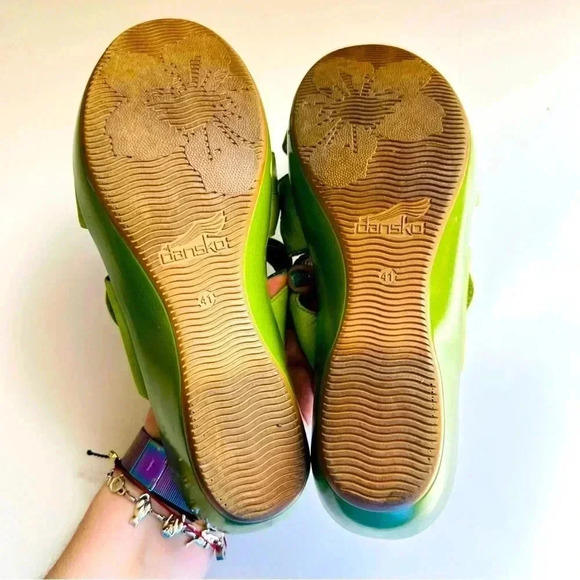 Dansko Sophie Arch Support Leather Wedge Sandals - Picture 7 of 8